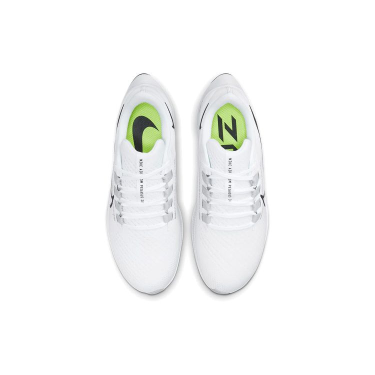 Nike Air Zoom Pegasus 38 Beyaz Siyah Erkek Spor Ayakkabı Saf Platin Volt CW7356-100