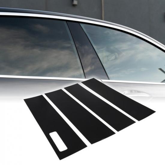 Car Pillar Window Trim Cover FOUR for Ford F-150 2015- Black