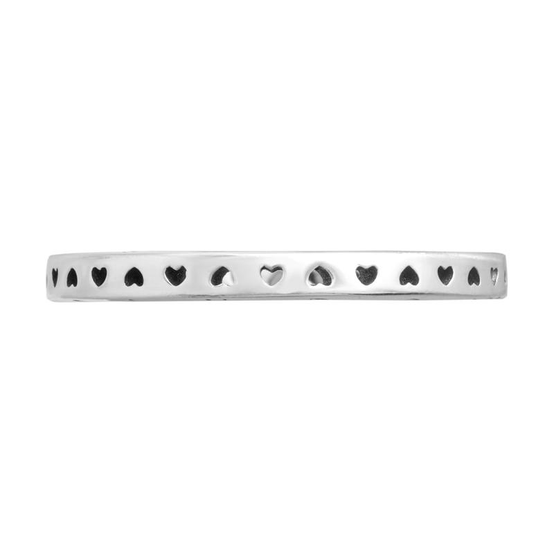 Pandora Logo heart 925 silver ring men and women same style couple model silver 197133 серебряный