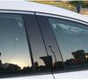 For Peugeot 206/208/307/308/408/2008 Modified Car Window Trim Black Mirror Center Pillar Sticker car window center