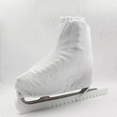 Schlittschuhschuh-Abdeckung Luxuriöse Abdeckungen Weich für Eiskunstläufer, Hockey-Athleten S Weiß