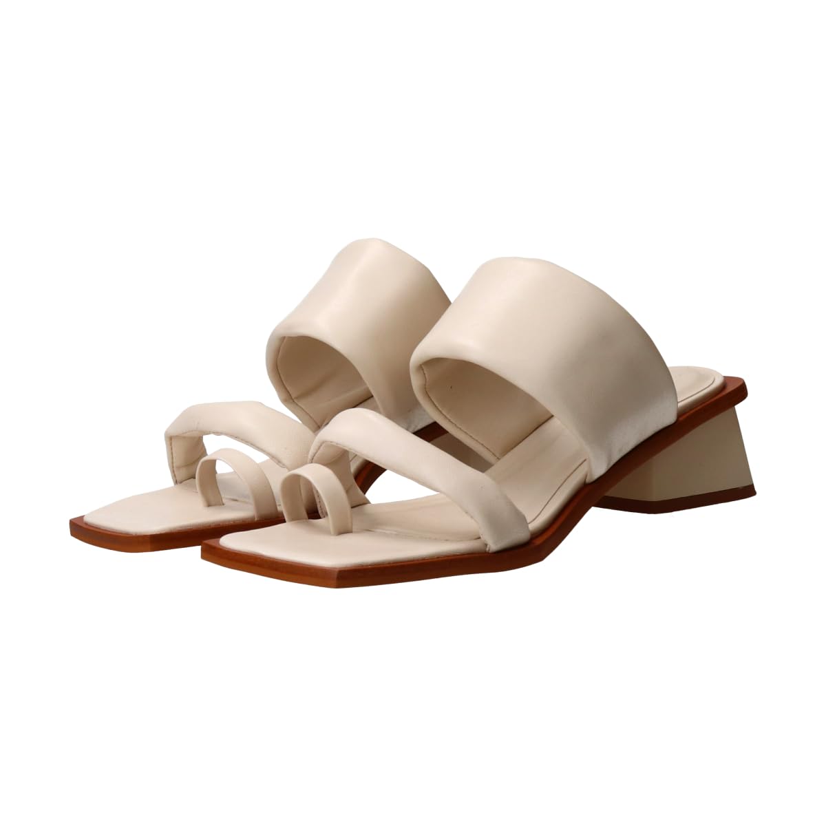 

Heel Sandals Thong Mule Sandals cm [Carano] Women s Off-White 23.5