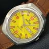 R31 AUTOMATIC VINTAGE JAPAN MENS YELLOW COLOR DIAL WATCH A707706-1