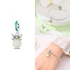 Charms 925 Silver Blue Chameleon Firefly Night Light Animal Pendant Beads Fit Bracelet Women Jewelry Accessory Gift Diy