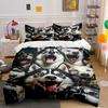 Husky Pack Lively Expressions Bedding Duvet Cover Set  (1*Duvet Cover 2*Pillowcases, without duvet insert)