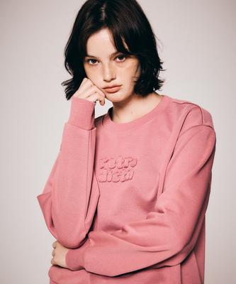 DISTN9NE Retro Logo Sweatshirt Lp3Tf615_Pink