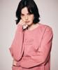 DISTN9NE Retro Logo Sweatshirt Lp3Tf615_Pink