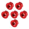 Zestaw Nakrętek Zębatki Tylnej M10x1.5mm Czerwony Do Aprilia RSV RSV4 1000R Factory 2004-2016