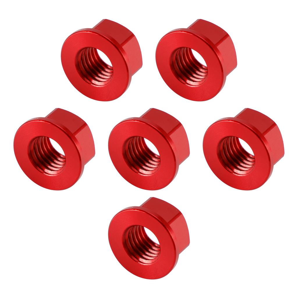 Zestaw Nakrętek Zębatki Tylnej M10x1.5mm Czerwony Do Aprilia RSV RSV4 1000R Factory 2004-2016