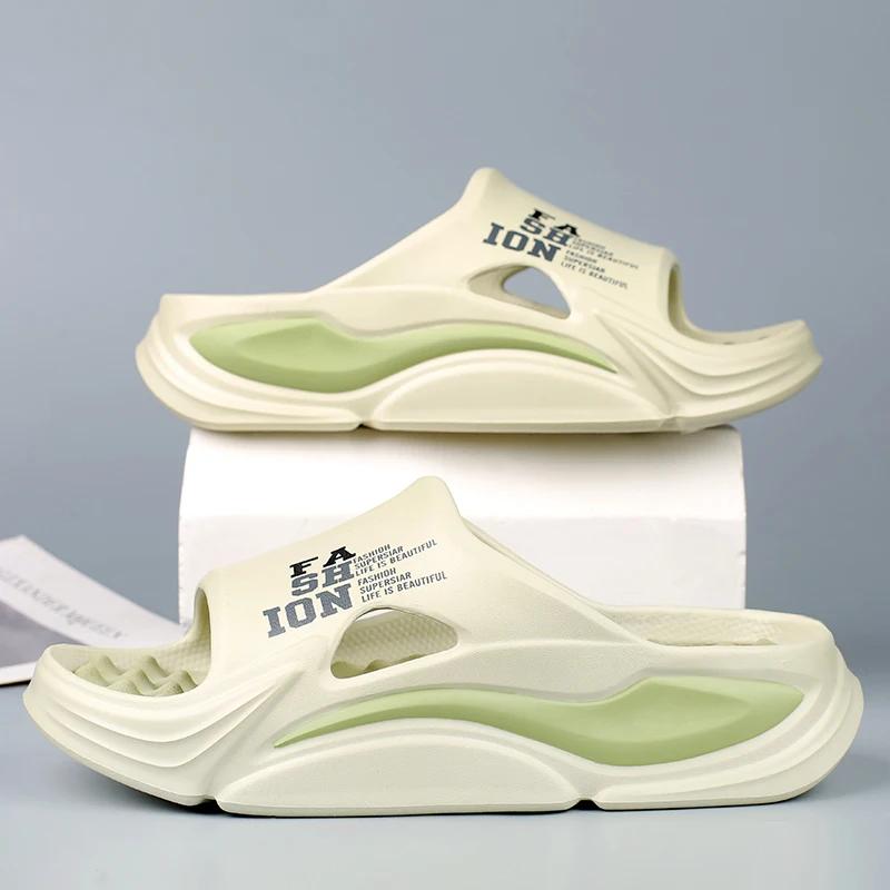 

MAEDEF Тапочки для мужчин Летние пляжные сандалии Мужские шлепанцы Повседневные мужские домашние тапочки Вьетнамки Мужские пляжные сандалии Мужская обувь 44-45 зелёный