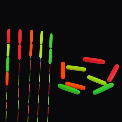 10Pcs Fishing Float Bobber Floating Foam Oval Indicator Fish Accessories Tackles