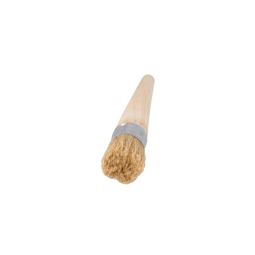 Long Paint Wax Brush 20-50mm Chalk Oil Painting Brush Round Bristle Paint Brush Tools Wooden Handle