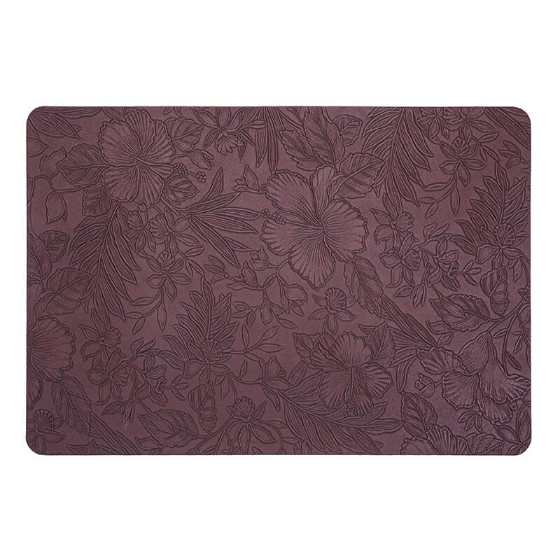 43x30cm PVC Leather Table Mat Pad Waterproof and Oil-resistant Placemats Coaster Non-slip Pad Dishes Dining Table Mat Decor