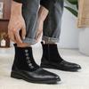 Mode Britischer Stil Lässige Herrenstiefel Frühling Herbst Bequeme Chelsea Herrenschuhe Luxus Designer Herren Hochzeitsschuhe Übergröße 38-46