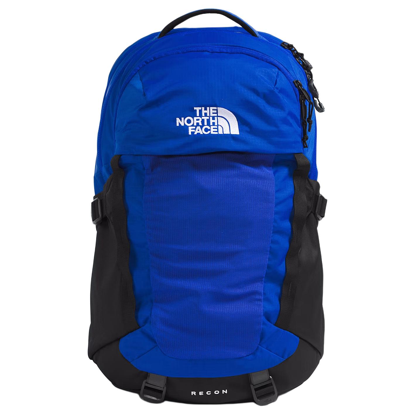 The North Face 30L Brand Logo Hiking Backpack Outdoor Bag Recycled Nylon Blue And Black Unisex Backpack NF0A52SHEF1 Blue & Black