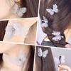 10pcs/Lot 5cm Double Layer Lace 3D Butterfly Applique Simulation Mesh For Handmade Clothes Nail Hair Clip Wedding Decoration