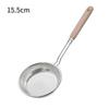 Stainless Steel Handhold Frying Skimmer Wooden Handle Fine Mesh Skimmer Spoon for Cooking Multifunctional Kitchen Accessories