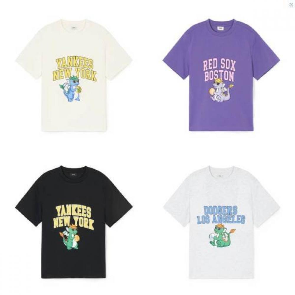 

MLB Футболка с короткими рукавами и принтом «Драконы» для детей Grey/165