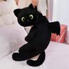 40/70/110CM Cartoon Schwarze Katze mit Flügeln Kissen Speziell geformte Katzen Böses Kätzchen Puppen Schlafkissen Halloween Geschenk