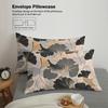 3pcs Duvet Cover Set King Size, Ginkgo Leaf Pattern Print, Soft, Comfortable and Breathable, Bedding Set for Bedroom,Hotel