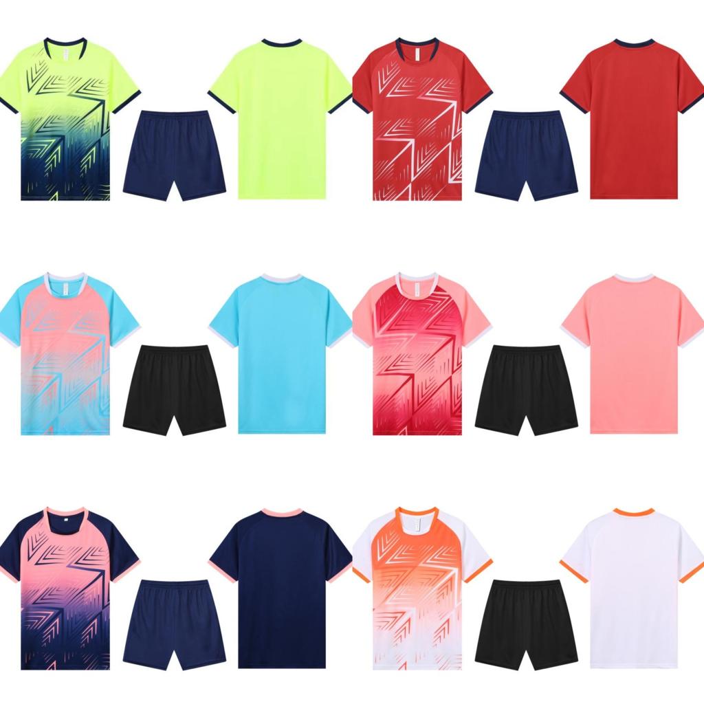 Football Suit, Boys And Girls Game Training Suit, Adult Sports Jersey, Short-Sleeved Quick-Drying Sportswear