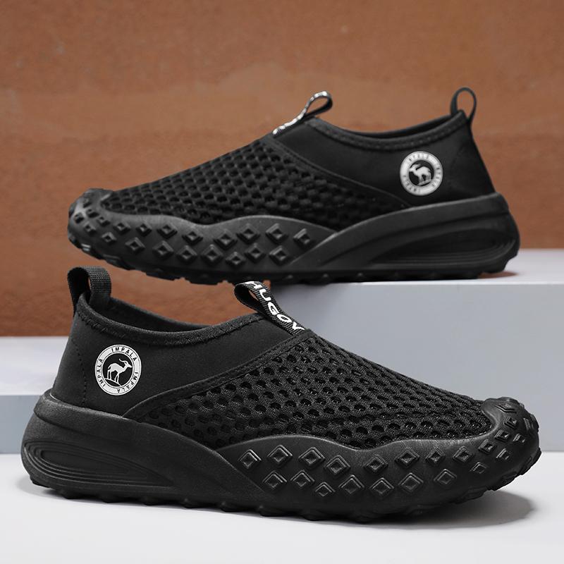 Summer Sports Shoes Mesh Breathable Men's Casual Outdoor Tennis Hiking Running Barefoot Men Trail Portable Beach Aqua Shoes
