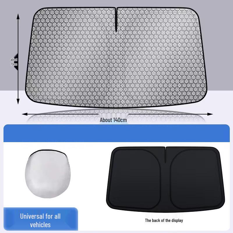 Graphene Ice Silk Car Windshield Sun Shade: UV Protection and Heat Insulation