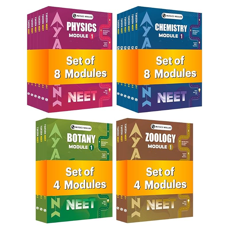PW Yakeen For NEET Droppers Physics, Chemistry, Botany and Zoology Modules with Solutions Combo Set of 24 Books (2026 Edition)