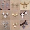 Heart Cross Shaped Charms Pendant For Bracelet Necklace Jewelry Making Craft Findings