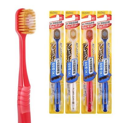 Ebisu Premium Care 6-row Wide Head Toothbrush, 4 Fine Bristles (color Random)