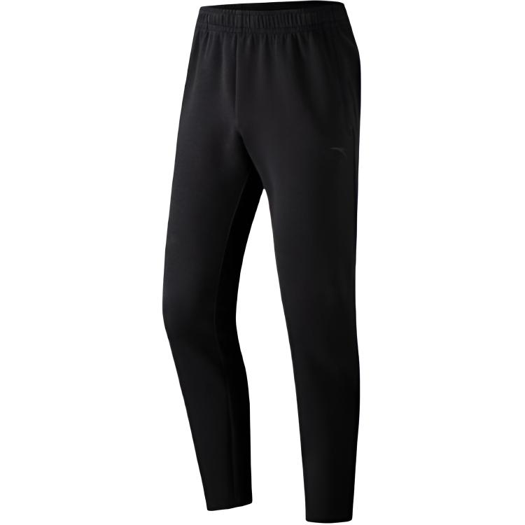 

Anta Casual Comfortable Versatile Simple Solid Color Lace-Up Straight Leg Knitted Sports Pants Men bottoms 152537301U-4 S