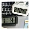 Clock Small LCD Display for Desk Electronic Clock Time Western Year Date Synchronized Display of Day of the Week and Environmental Temperature Meets