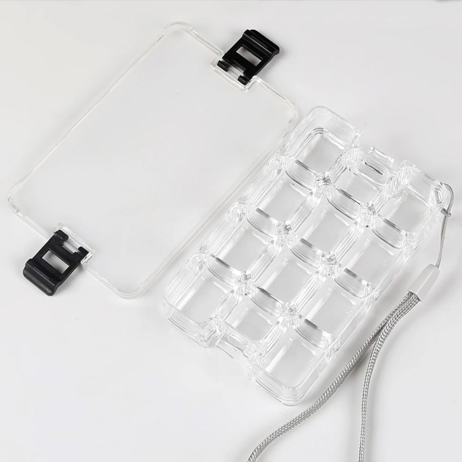 Transparent Portable Handheld 12/18-grid Paint Moisturizing Box Travel Pigment Sub-packaging Box Suitable for Acrylic Watercolor Oil Painting Paint