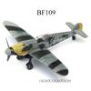 1/48 Seconde Guerre mondiale Américain Corsair Mustang Britannique Spitfire Hurricane Chasseur Allemand BF109 Kit Modèle d'Avion en Plastique à Assembler Jouet