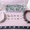 354-Piece Punk Rivet Set: Conical Leather Decoration Studs with Tool
