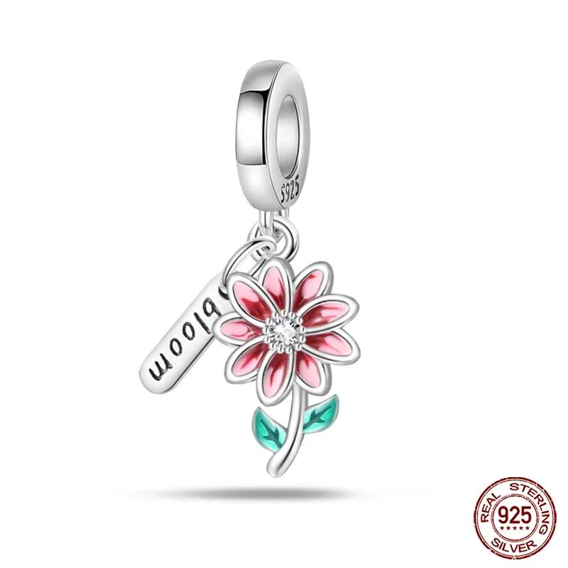 Copper Flowers Butterfly Creative Garden Mushroom Snail Charms Beads Fit Original Bracelets Diy Jewelry