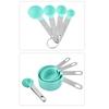 Measuring Cups Spoons Green PP 403 Stainless Steel Hanging Hole Design Double Scale Easy Cleaning