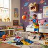 PU Stiller Basketball: Elastisches Indoor-Spielzeug für Kinder
