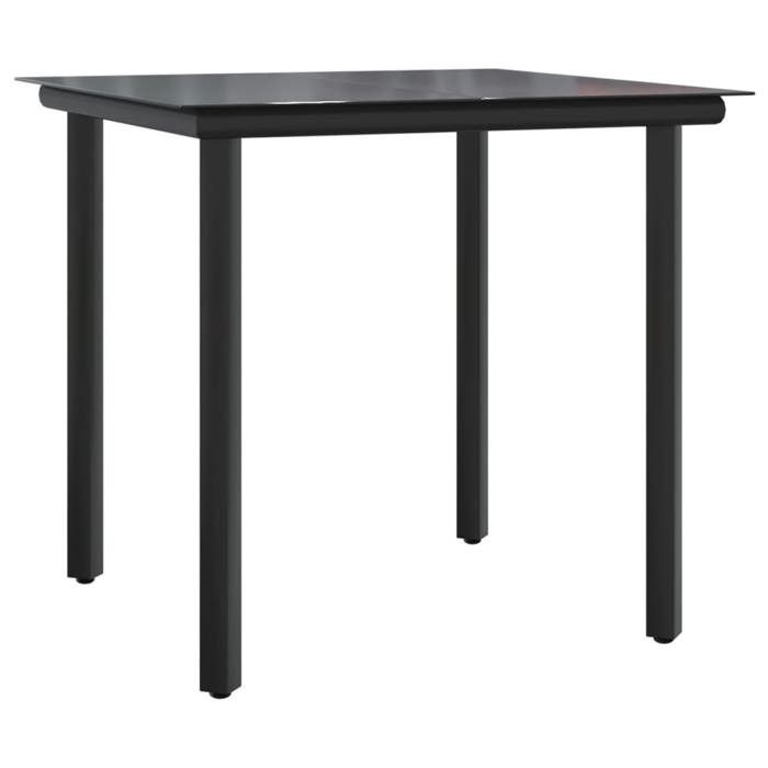 VidaXL Ensemble à Manger de Jardin avec Coussins 5 pcs, Table et Chaises avec Dossier Réglable, Meubles d'Extérieur Patio 3212301