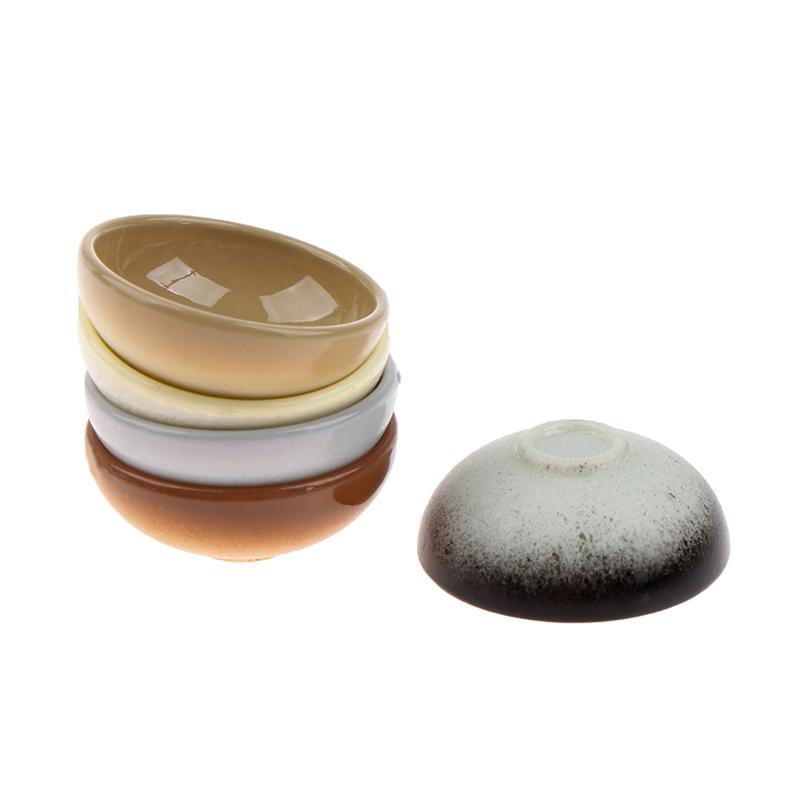 10 peças tigela em miniatura prato redondo escala 1/12 casa de boneca cozinha acessório de jantar