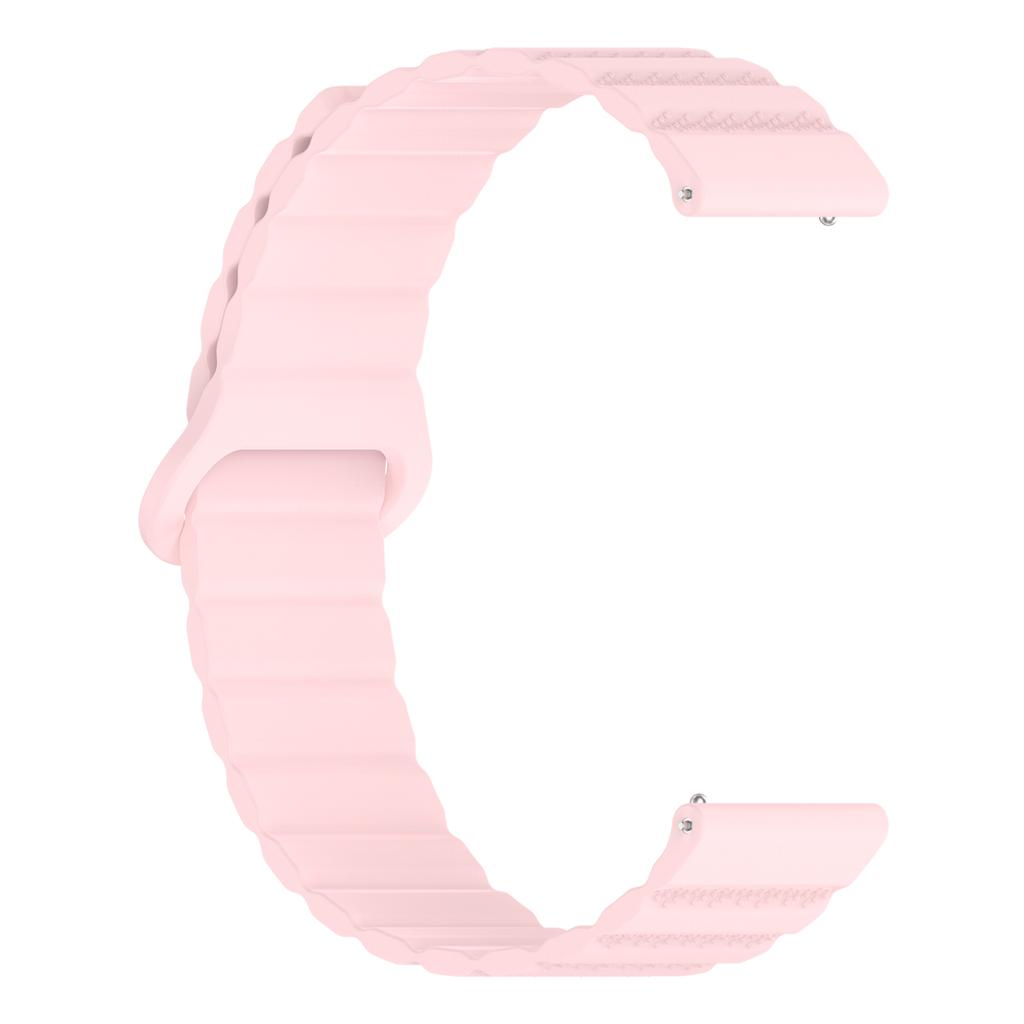 Silicone Watch Band Strap Bracelet Belt with Magnetic Closures Fit for 18mm 20mm 22mm Smartwatch Comfortable Daily Wear