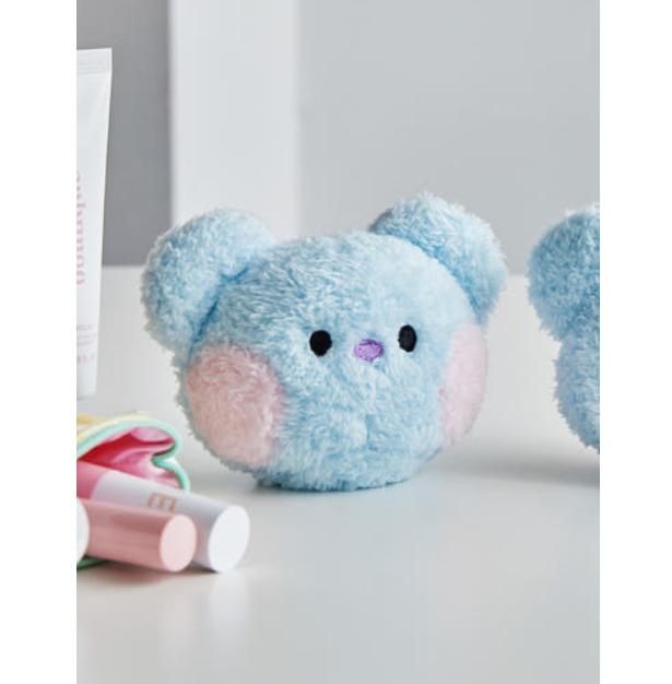 BT21 Mini Glitter Plush Hand Mirror – RJ / COOKY / KOYA / SHOOKY / MANG / CHIMMY