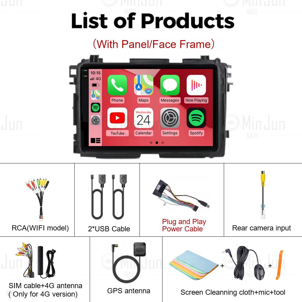 Android 14 Intelligent for Honda Vezel HR V HRV XRV 2015 - 2020 Split Screen 4G+WiFi GPS Navigation Car Radio Multimedia Player