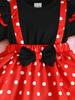 Summer 0-1 Years Old Infant Baby Girls Short-sleeved Dot Print Dress Casual 2-Piece Set With Hairband