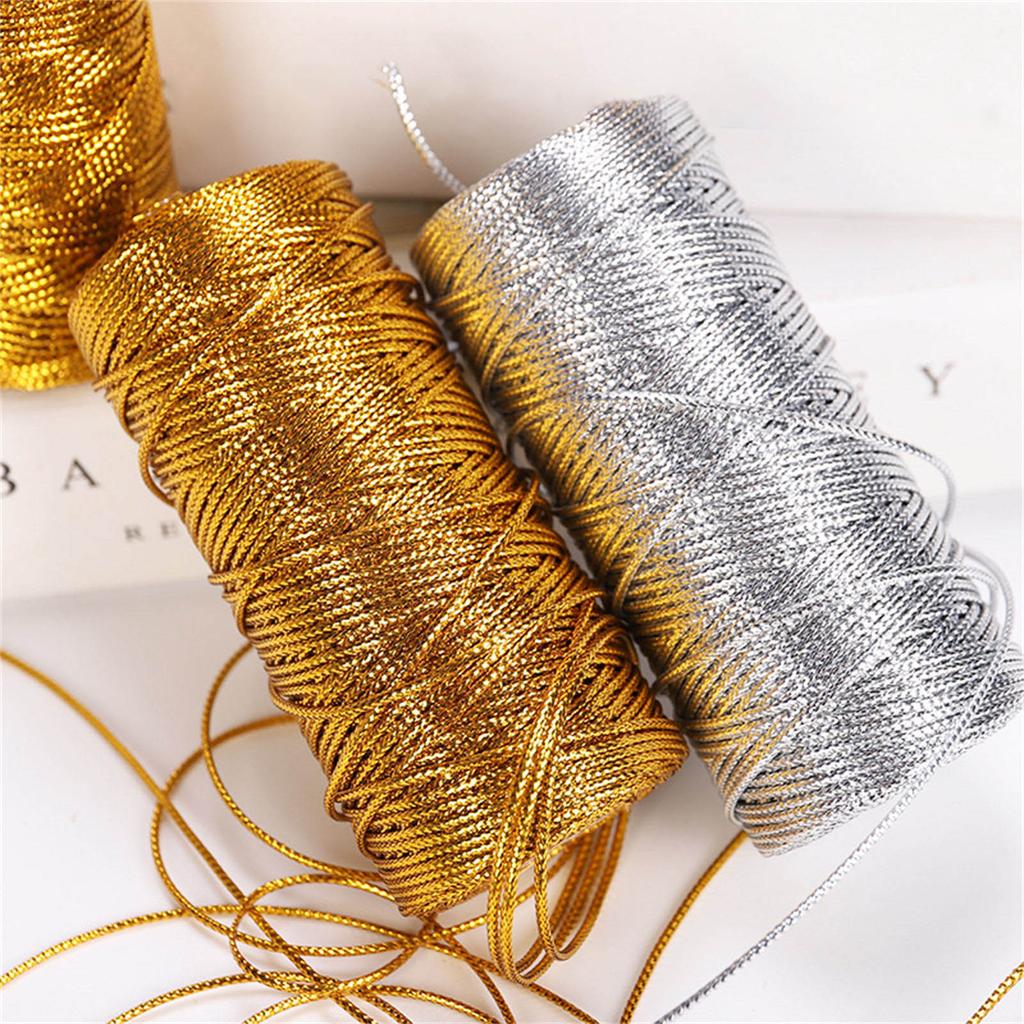 Christmas Metallic Bakers Twine 109 Yards Christmas Decorative Wrapping Twine String for Gift Wrapping Gift Decoration