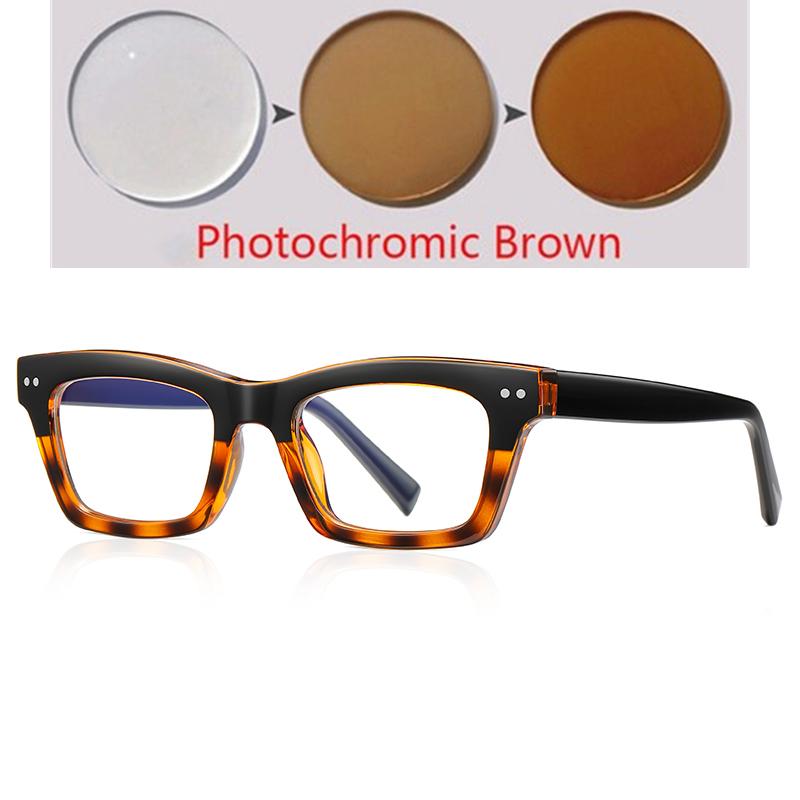 Thick Frame Square Myopia Glasses With Degree Women Men Anti Blue Rays Student Prescription Spectacles 0 -0.5 -0.75 To -6.0