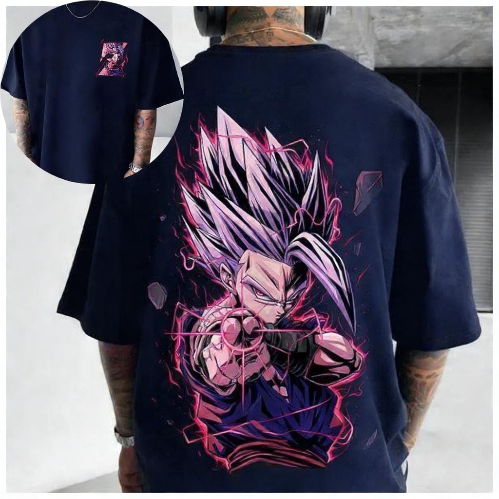 New Dragon Ball Super Large Dragon Ball Magic Person Printed Symbol Classic Direct Spray Printed Tshirt for Men