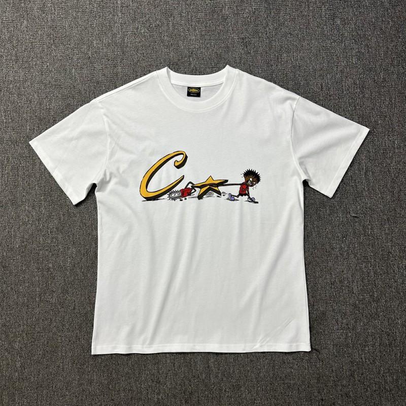 Unisex Streetwear Oversized Cotton Tee With Geometric Print Loose Fit Short Sleeve T-Shirt Men Women