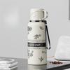 600/800ml 316 Stainless Steel Thermos Bottle Vintage Floral Print Vacuum Insulated Water Bottle Portable Outdoor Travel Flask