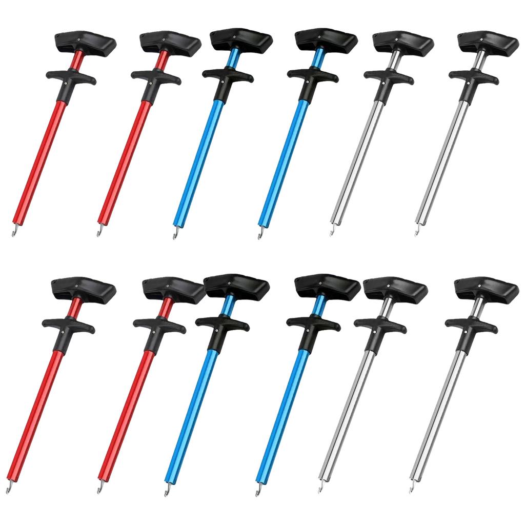 2Pcs Fish Dehooker Fishing Hook Separator Aluminum Unhook Extractor Fishing Gear Squeeze Out Fish Hook Remover Tools